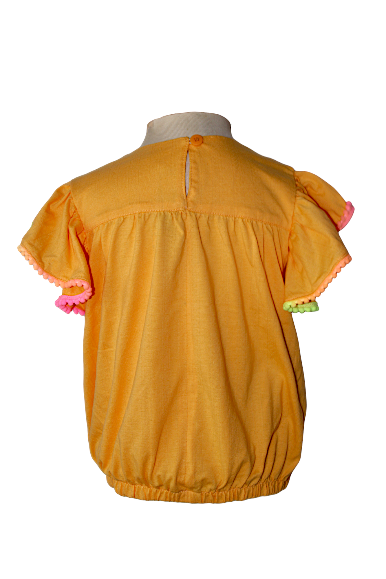 Blusa malha amarelo - Costas